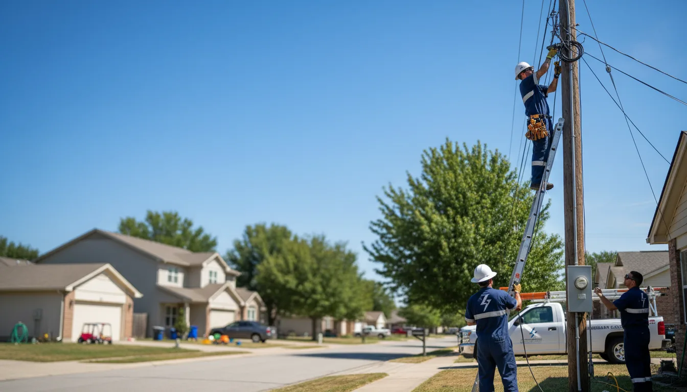 Residential electrician providing installation services in Lees Summit, MO